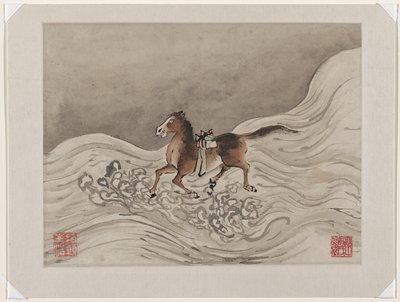 Parmak Boyama, on kişilik bir albümden by Gao Qipei