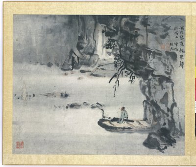 Manzara, albüm sayfası by Gao Qipei