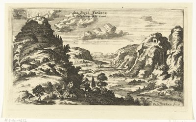 Tabor Dağı'nın Görünümü ve Orta Doğu'nun Mesih Topografik Görüntülerinin Başkalaşımı (dizi başlığı) by Gaspar Bouttats