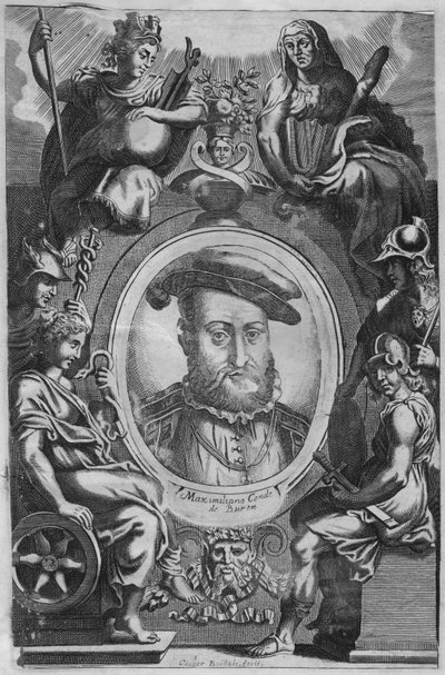 Maximiliano Conde de Buren, 17. yüzyılın ortaları. by Gaspar Bouttats