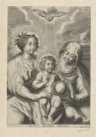 Anna üçlü Iesus Maria Anna (nesne üzerindeki başlık) by Gaspar Huybrechts