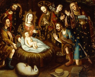 Çobanların hayranlığı, by Gaspar Miguel de Berrio