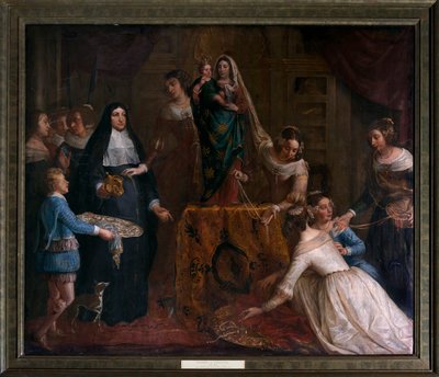 Mücevherlerini Halle'deki St. Martin Bazilikası'na veren İspanya Arşidüşes Isabella by Gaspar De Crayer