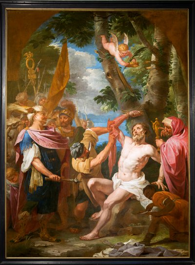 Bölge kilisesi (Sint-Bartholomeuskerk). İç mekan. Tablo. Aziz Bartholomew Şehit. Gaspar De Craeyer veya J Van der Heyde (?). by Gaspar De Crayer