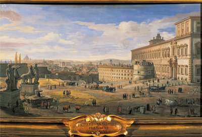 İtalya, Roma, Quirinal Sarayı by Gaspar van Wittel