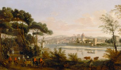 Floransa manzarası by Gaspar van Wittel