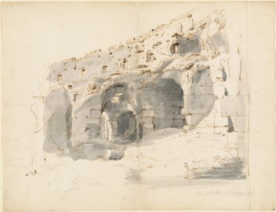 Eski Bir Amfitiyatronun Kalıntıları by Gaspar van Wittel