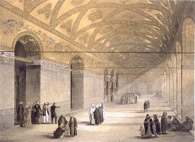 Ayasofya, levha 10: Üst Galeriye giriş, Louis Haghe (1806-85) tarafından oyulmuş, 1852