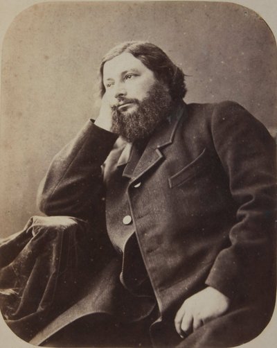 Gustave Courbet, 1866 dolaylarında. by Nadar