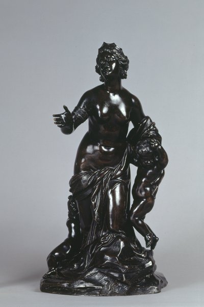 Latona ve Çocukları, Apollo ve Diana, c.1671 (laklı patinalı bronz) by Gaspard Marsy