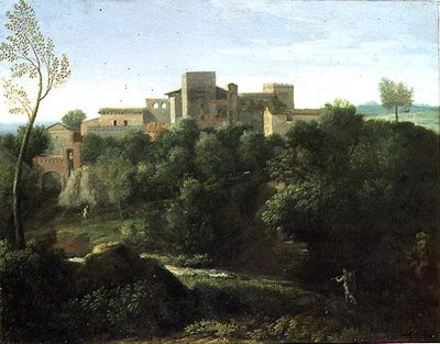 Klasik Manzara (tuval üzerine yağlı boya) by Gaspard Poussin Dughet