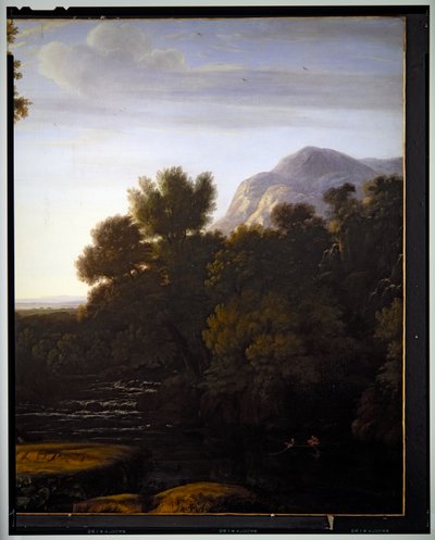 İtalyan Manzarası, detay, tarihsiz by Gaspard Poussin Dughet