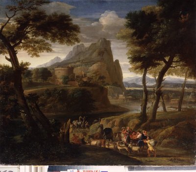 Gaspard Dughet (1615-1675) 17. Yüzyıl Devlet Açık Hava Müzesi Gatchina Sarayı, Saint Petersburg by Gaspard Poussin Dughet