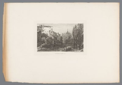 Salins yakınlarındaki bir derenin görünümü Le ruisseau à Salins (nesne üzerindeki başlık) 1875