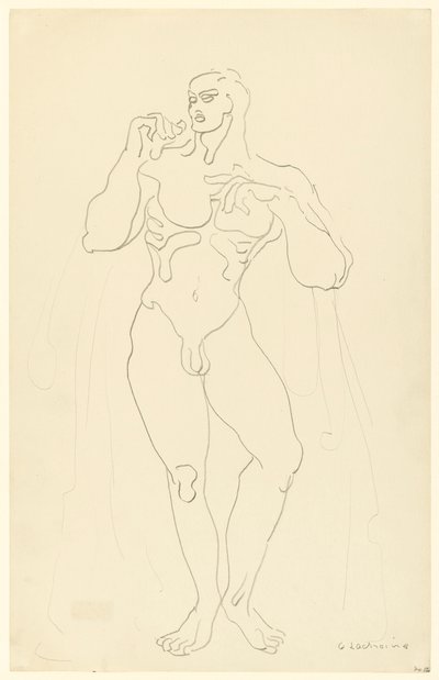 Erkek Çıplak No 12 by Gaston Lachaise