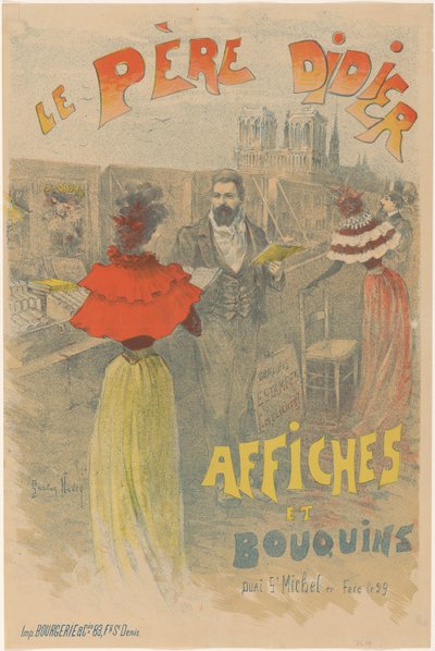 Peder Didier için afiş, boekhandelaar en verkoper van afişleri Peder Didier posterleri ve kitapları (nesne üzerindeki başlık) by Gaston Noury