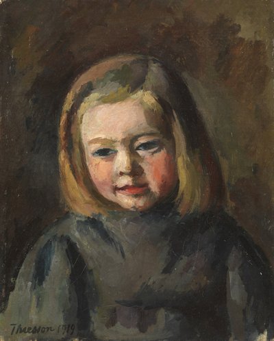 Bir Genç Kızın Başı, 1919 by Gaston Thiesson