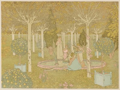 Parkı, 1897. by Gaston de Latenay