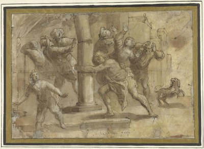 Samson tapınağı yıkıyor by Gaudenzio Ferrari