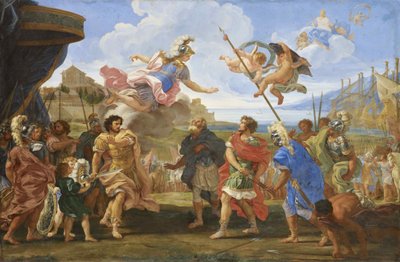 Agamemnon ve Akhilleus arasındaki tartışma, M.Ö. 1695. by Gaulli