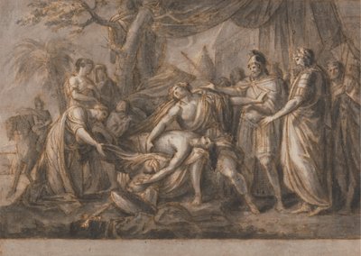 Aşil, Patroclus'un Ölümüne Yas Tutuyor by Gavin Hamilton