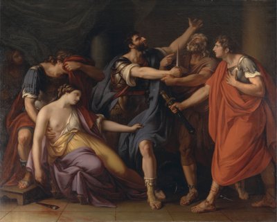 Lucretia'nın Ölümü by Gavin Hamilton
