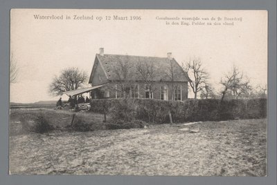 12 Mart 1906'da Zeeland'da su seli by Gebroeders van Straaten