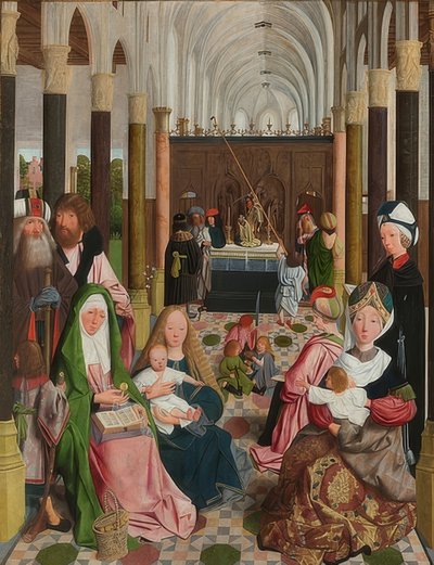 Kutsal akrabalık. 1495 civarında by Geertgen Tot sint Jans