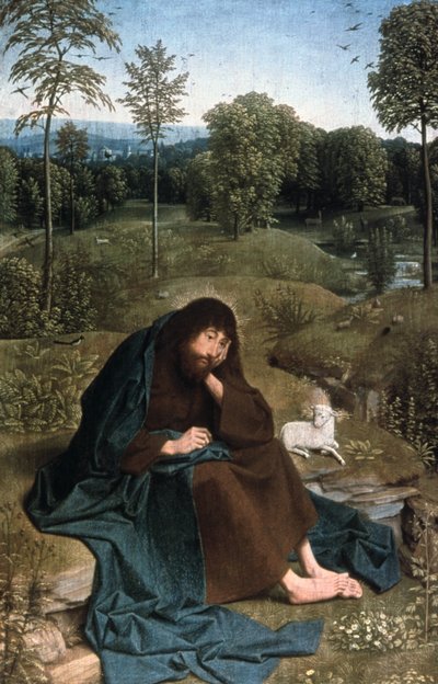 Vaftizci Yahya, Vahşi Doğada, 1490-1495 by Geertgen Tot sint Jans