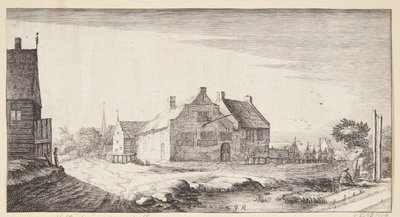 Domhuset ve Ouderkerk aan de Amstel by Geertruyt Roghman