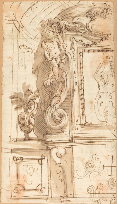 Özenle Şekillendirilmiş Bir Çerçeve by Genoese 17th Century