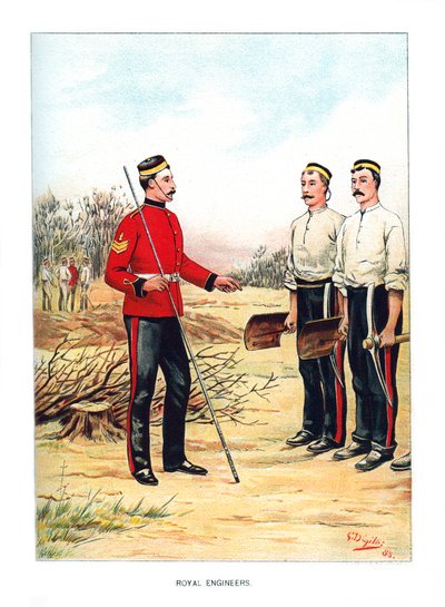 Kraliyet Mühendisleri, c1890. by Geoffrey Douglas Giles