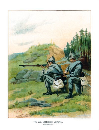 20. Middlesex Sanatçıları, c1890. by Geoffrey Douglas Giles
