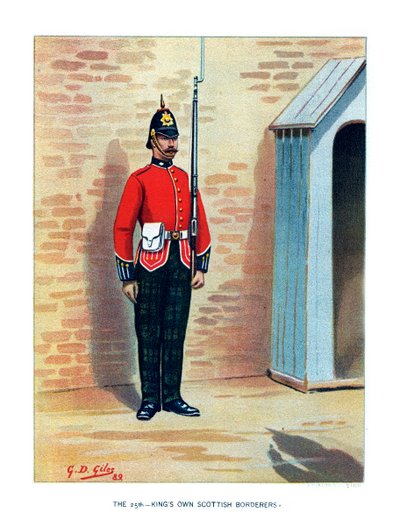 25. Krallar İskoç Sınır Sahiplerine Sahip, c1890. by Geoffrey Douglas Giles