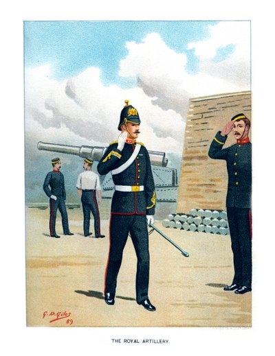 Kraliyet Topçu, c1890. by Geoffrey Douglas Giles