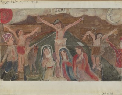 12 Nolu Haç Durağı: İsa Haç Üzerinde Öldü, c. 1936. by Geoffrey Holt