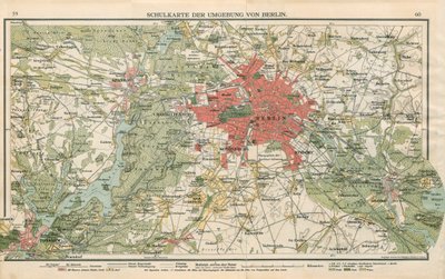 Berlin çevresinin okul haritası by Geographische Anstalt von Velhagen und Klasing