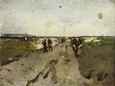Waalsdorp yakınında peyzaj by Georg-Hendrik Breitner