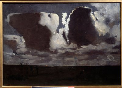 Ay ışığı. George Hendrick (Hendrik) Breitner (1857-1923) tarafından yapılan resim ec.hol by Georg Hendrik Breitner