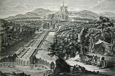 W.C. tarafından oyulmuş Octagon ve Cascades