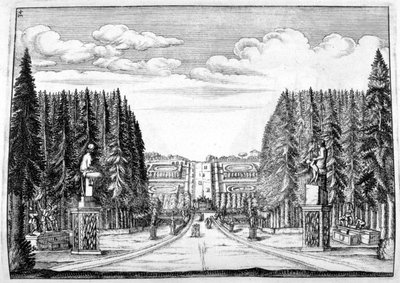 Şato ve bahçe tasarımı, 1664 by Georg Andreas Bockler