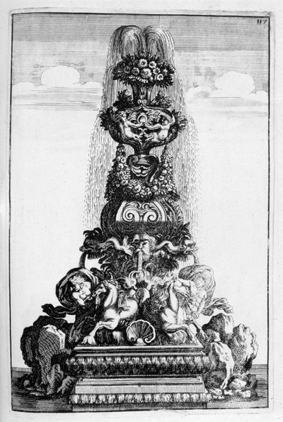 Çeşme tasarımı, 1664 by Georg Andreas Bockler