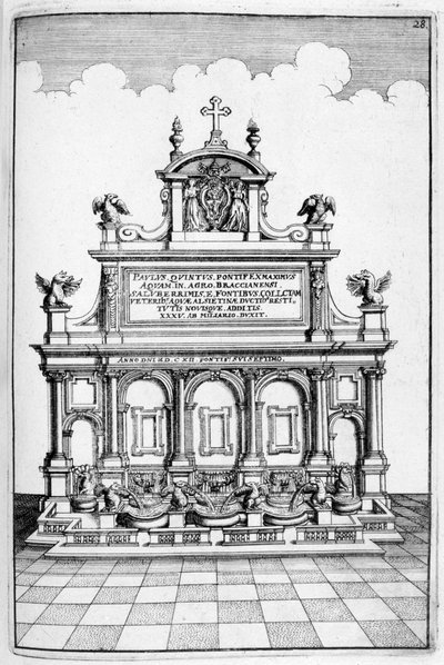 Çeşme tasarımı, 1664 by Georg Andreas Bockler