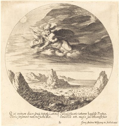 Kaostan Düzen Yaratan Tanrı by Georg Andreas Wolfgang the Elder