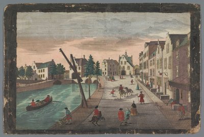 Delft Prospect'te Rotterdamse Poort ve Ketelpoort'un görünümü Ketel bey dem Rotterdammer Thor, innerhalb der Stadt Delft by Georg Balthasar Probst (possibly)