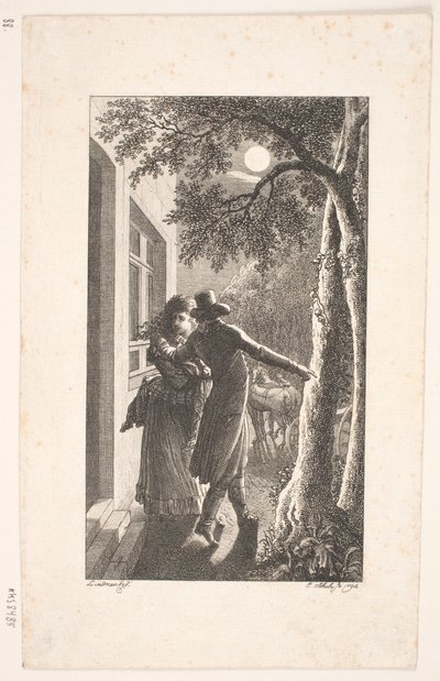 Geceleri kaçırma ile illüstrasyon by Georg Christian Schule