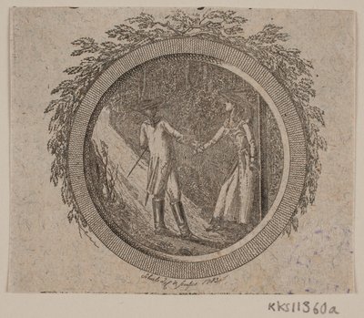 S. Richardson'a başlık skeci: "Bayan Clarissa Harlowes Tarihi," İkinci Bölüm by Georg Christian Schule