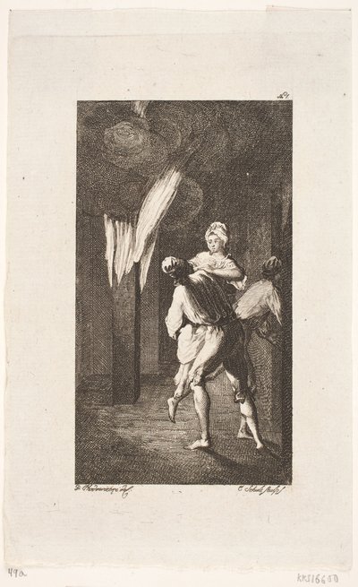 Smollett "Peregrine Turşu Etkinlikleri" için başlık skeci by Georg Christian Schule