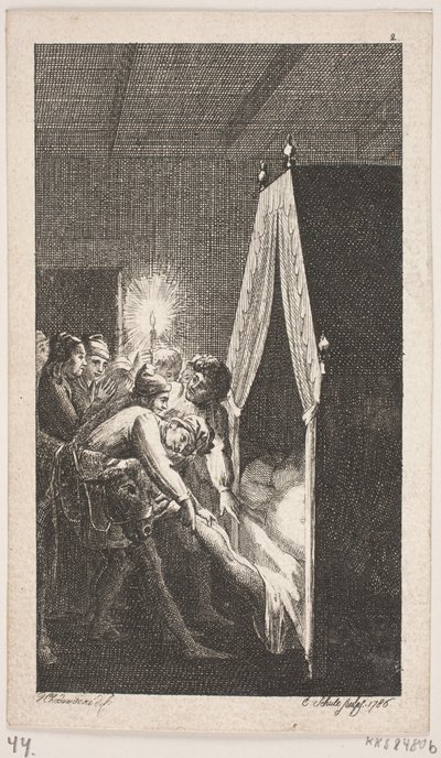 Smollett "Peregrine Turşu Etkinlikleri" için başlık skeci by Georg Christian Schule