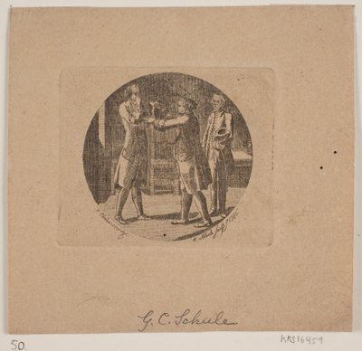 Üç adamla vinyet by Georg Christian Schule